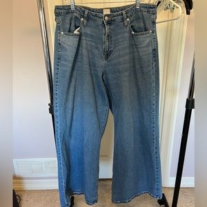 A New Day wide leg jeans, medium wash, size 16 / 33 regular